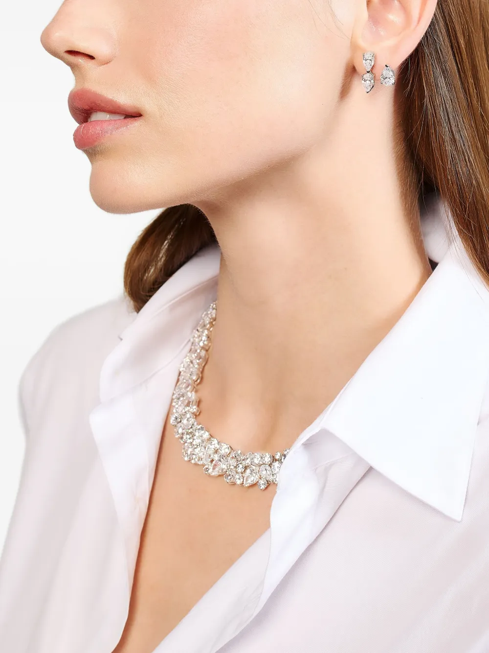 Anabela Chan Garden Of Eden Diamond Necklace In Metallic