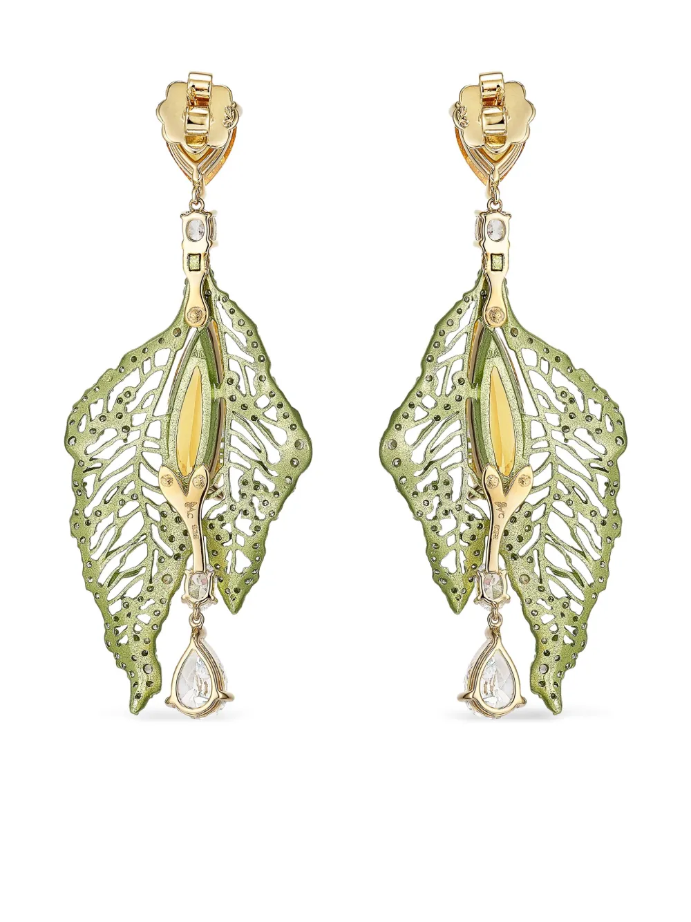 Anabela Chan Atlantis Diamond Drop Earrings In Metallic