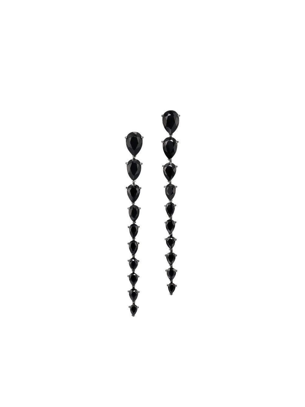 Anabela Chan Nova diamond drop earrings | Black | Image 1