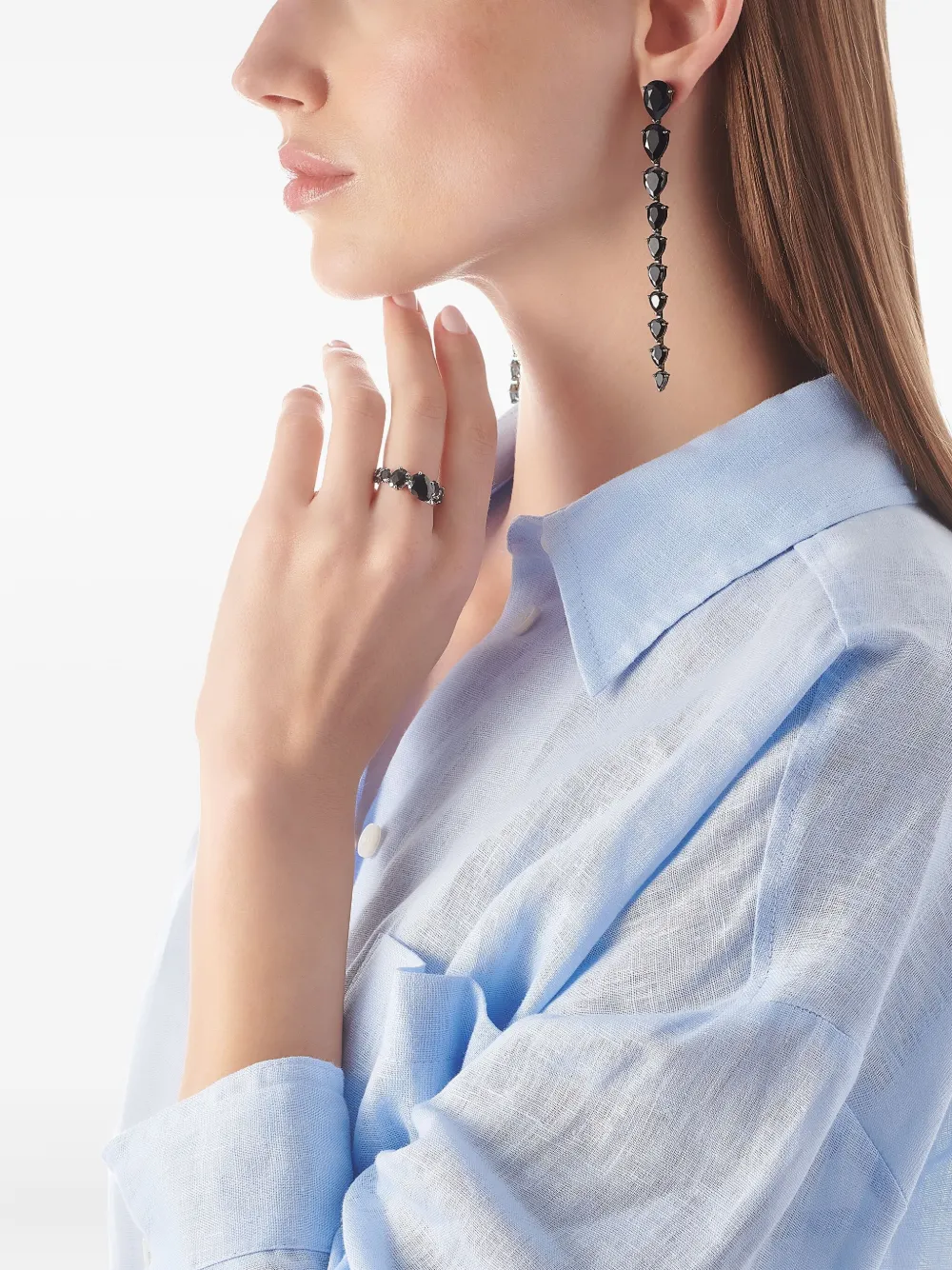 Anabela Chan Nova diamond drop earrings | Fine Jewelry | Image 2
