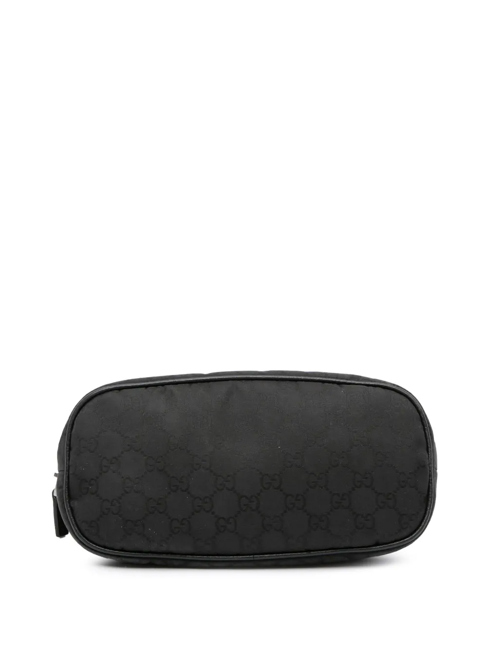Pre-owned Gucci 2000-2015 Mini Gg Nylon Dome Satchel In Black