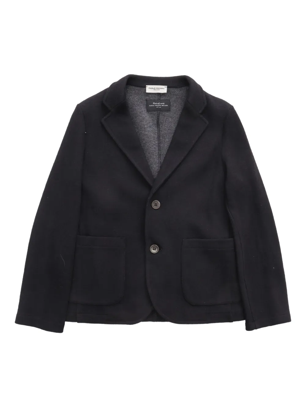 Paolo Pecora Kids Blazer met enkele rij knopen Zwart