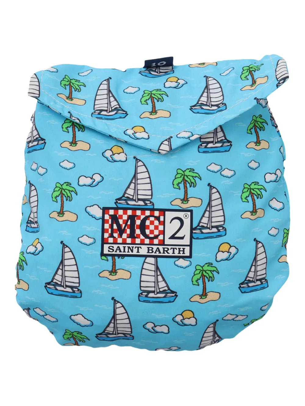 MC2 Saint Barth Kids Zwembroek met print Blauw