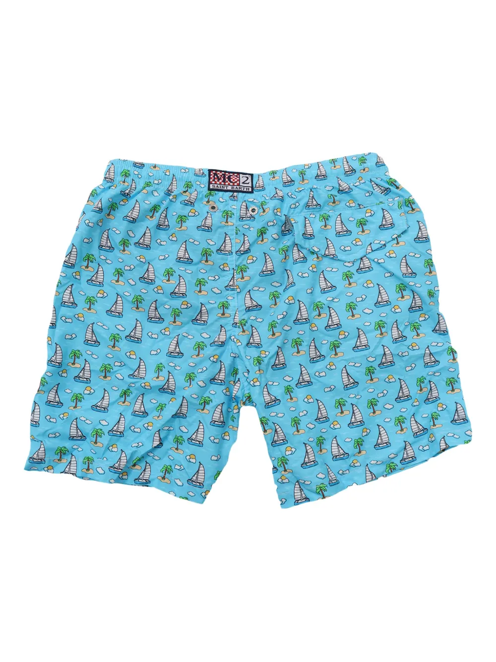 MC2 Saint Barth Kids Zwembroek met print Blauw