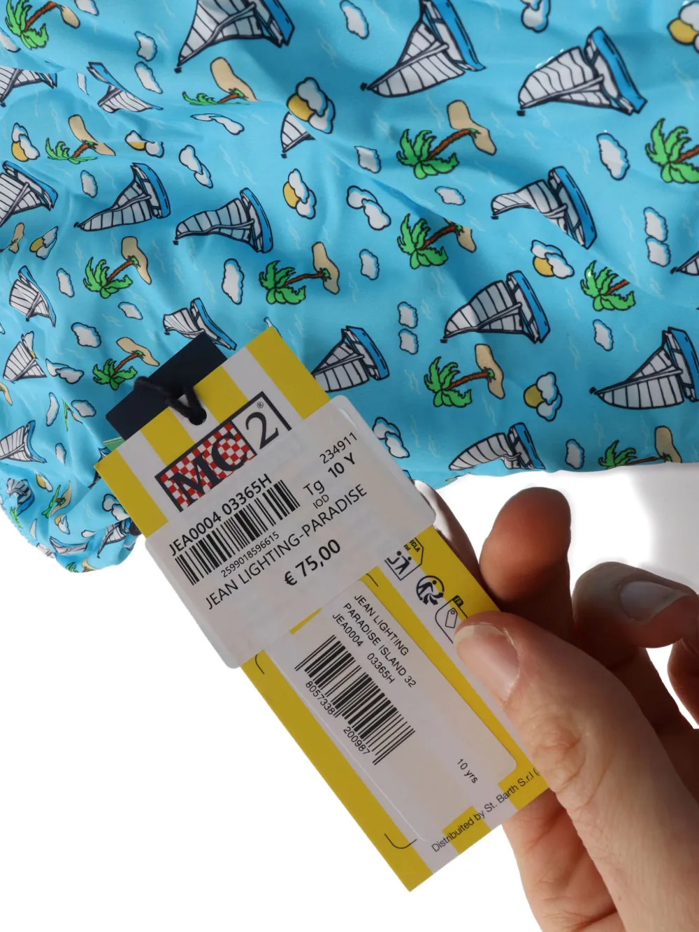 MC2 Saint Barth Kids Zwembroek met print Blauw