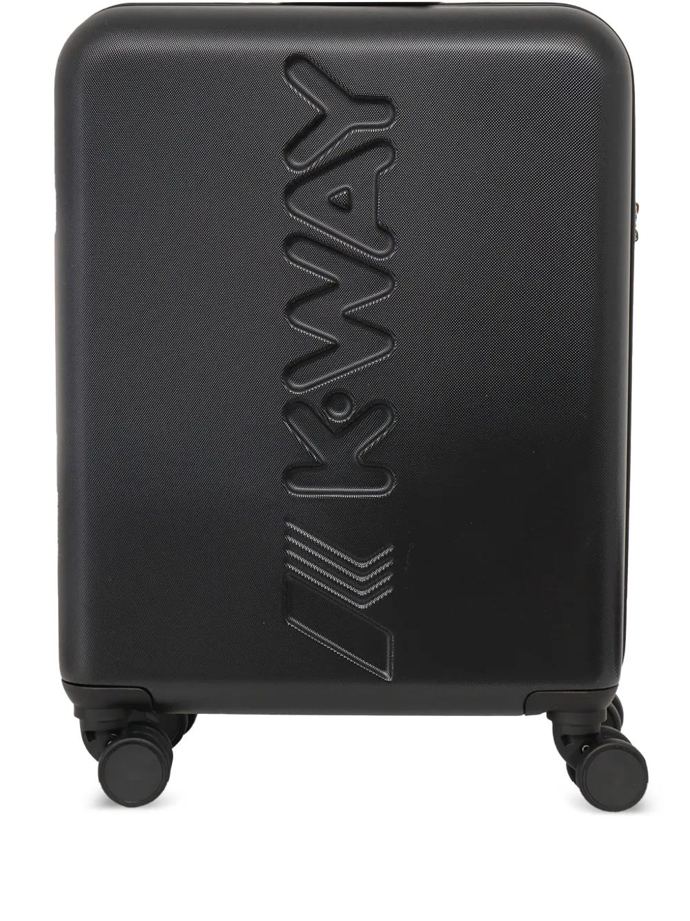 K-way K-air Logo-embossed Four-wheel Cabin Trolley In Black