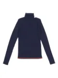 Gucci Kids ribbed turtleneck wool sweater - Blue