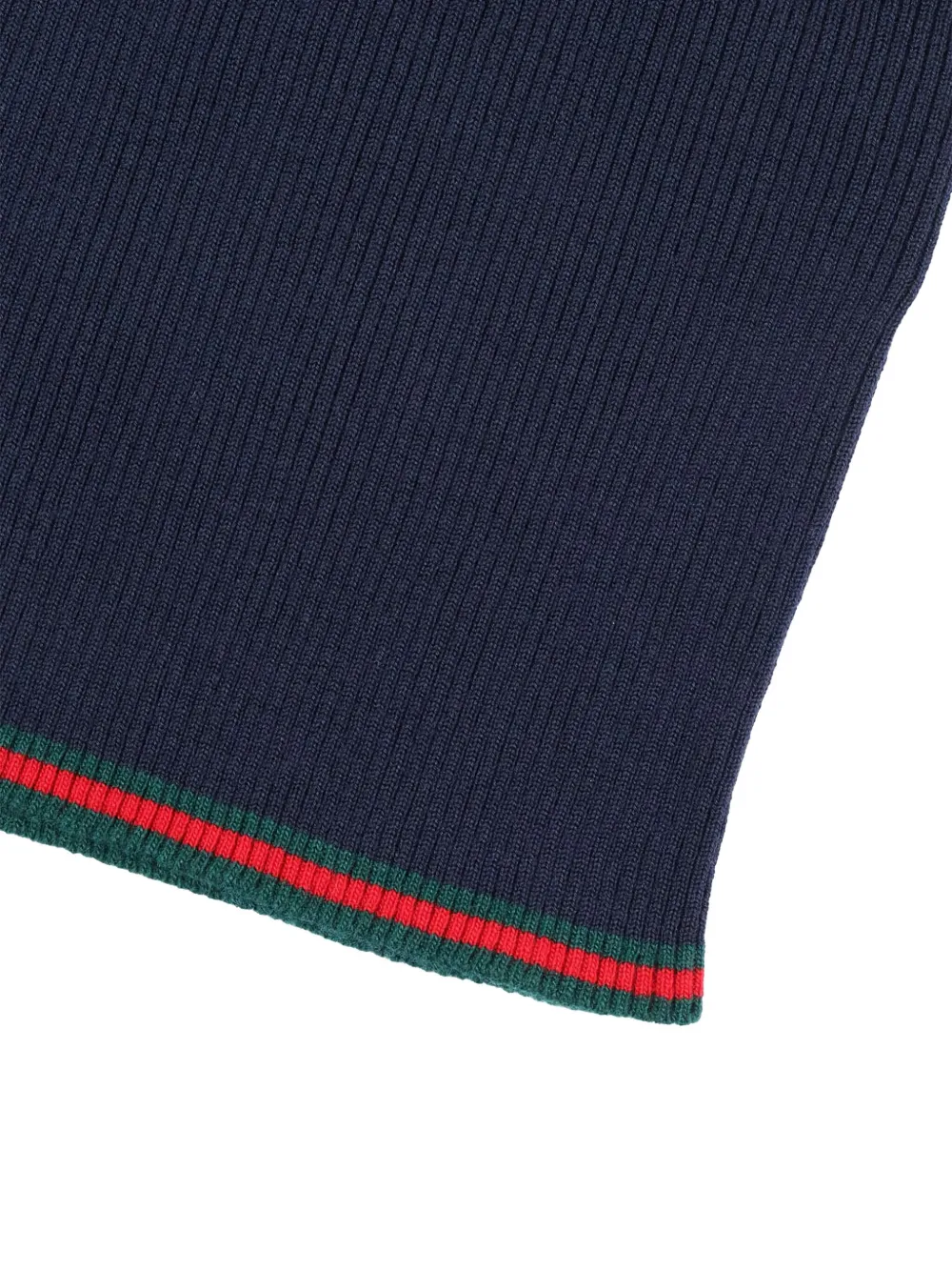 Gucci Kids Geribbelde wollen coltrui Blauw