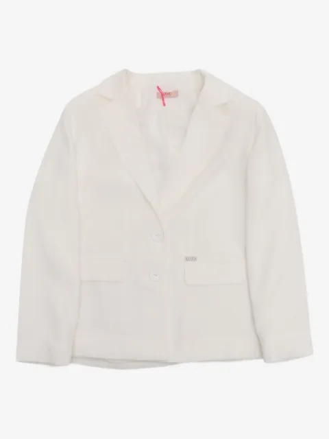 Liu Jo Kids blazer con solapas de muesca y botones
