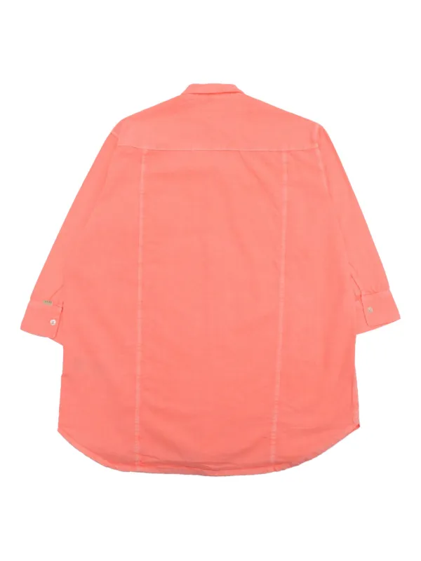 Bellerose Kids Winie button-down Pocket Shirt Dress Pink