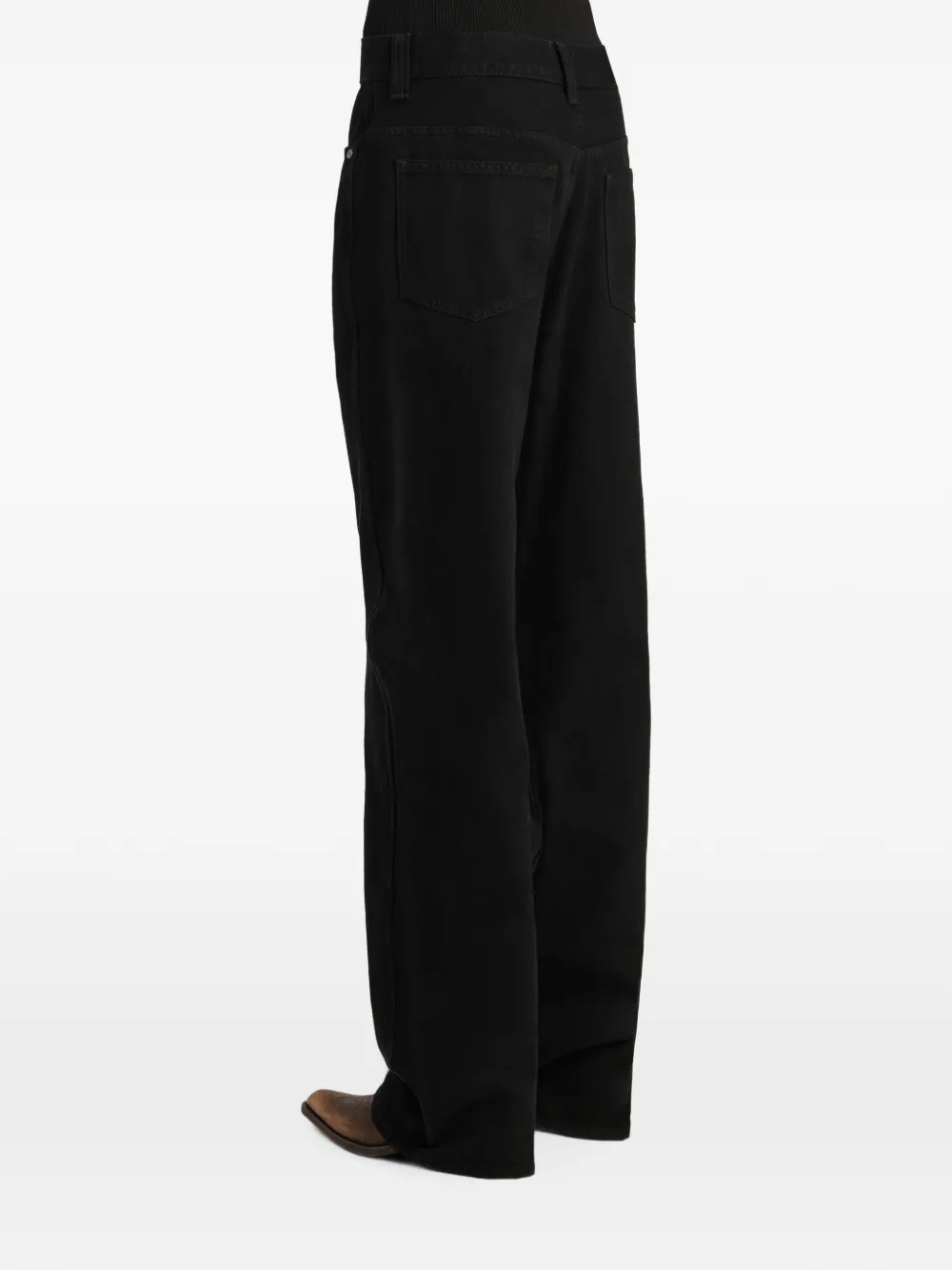 KHAITE Bonnie jeans met vijf zakken Zwart