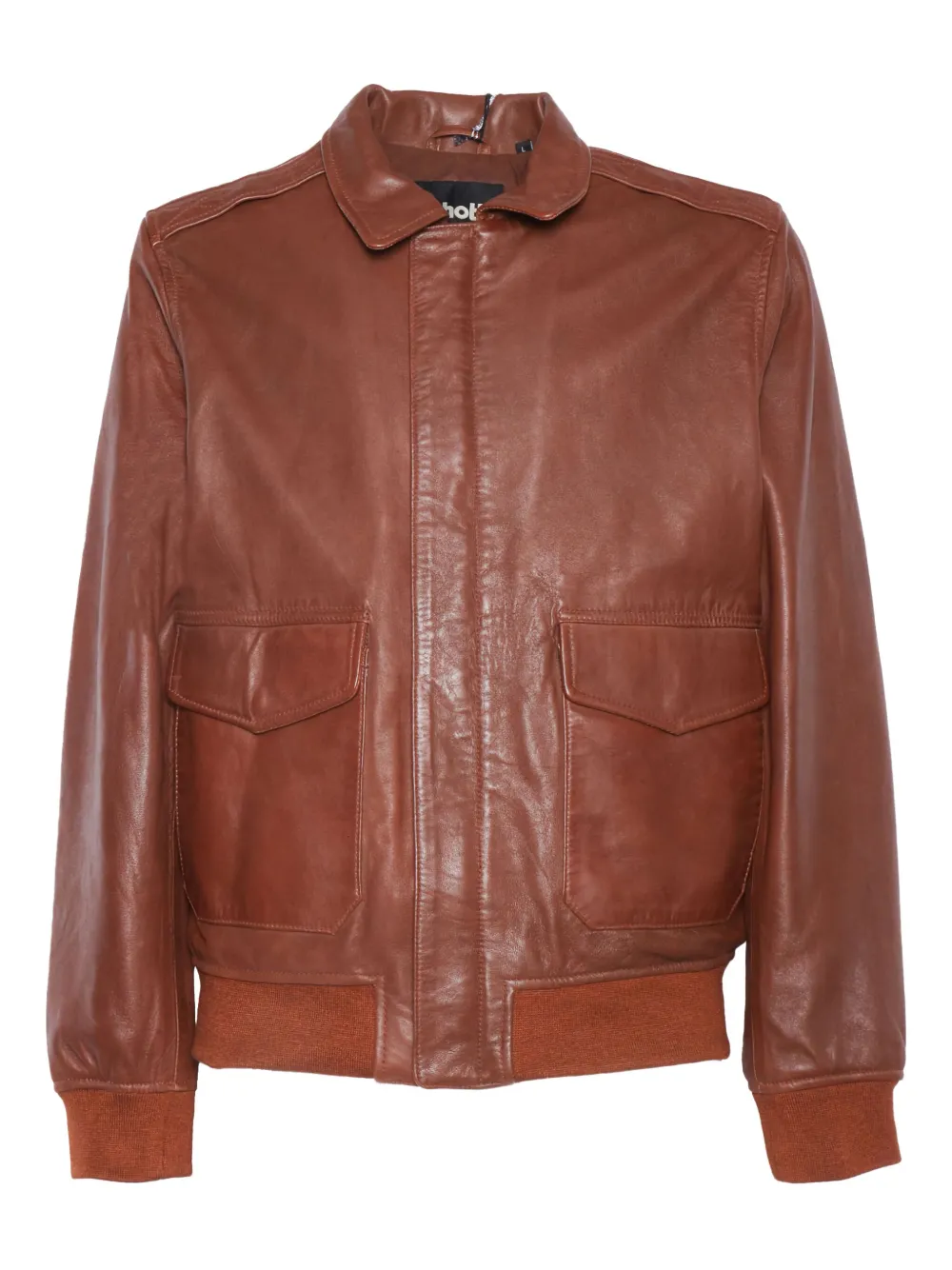 leather flight jacket