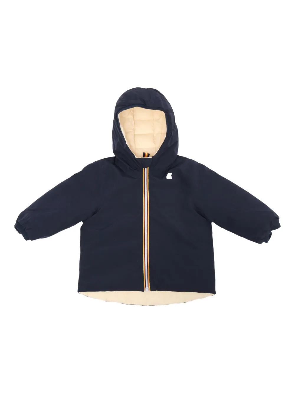 K-Way Jack gewatteerde jas met capuchon Beige