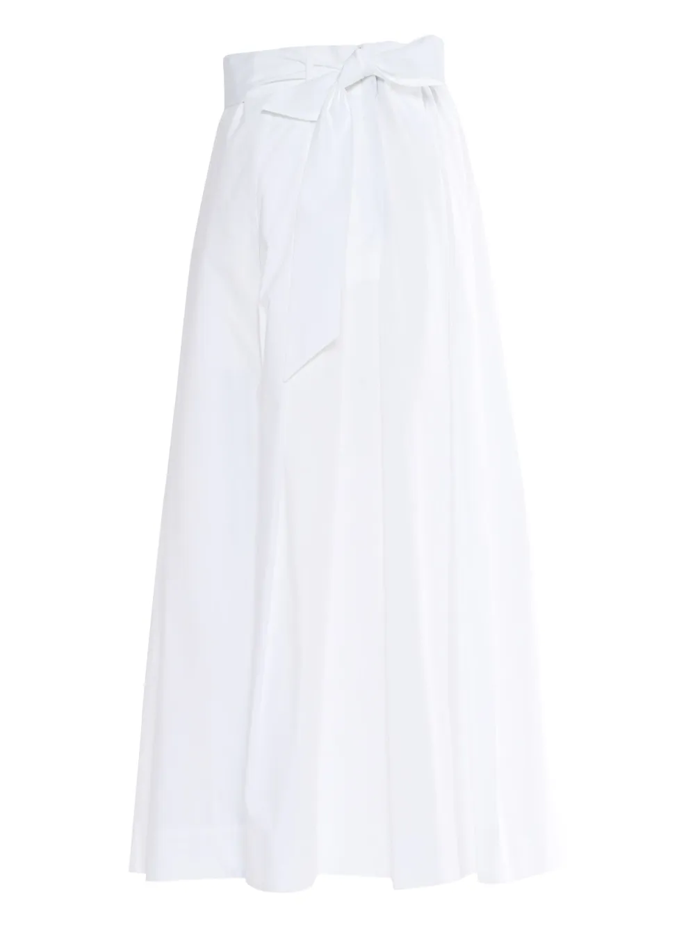 pleated bow-detail skirt