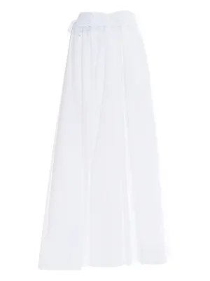 スカート Lorena Antoniazzi Brown Lace-Detail Midi Skirt Skirts