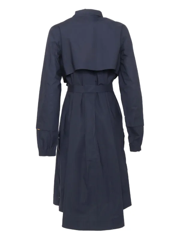 K-Way Jesy Belted Trench Coat | Blue | FARFETCH JO