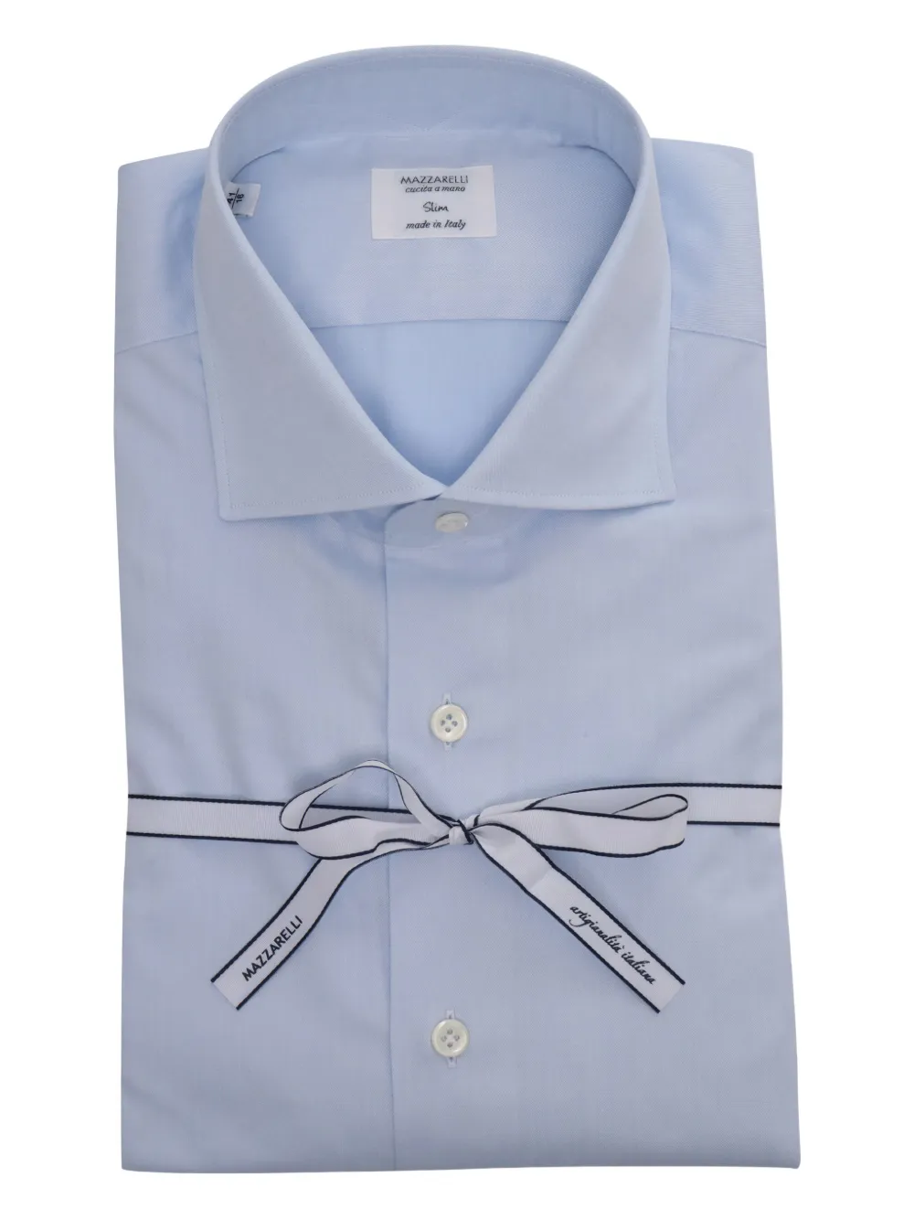 Mazzarelli Katoenen overhemd - Blauw