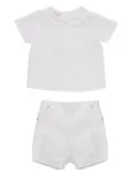 Paz Rodriguez Aura Peter-pan-collar shorts set - White