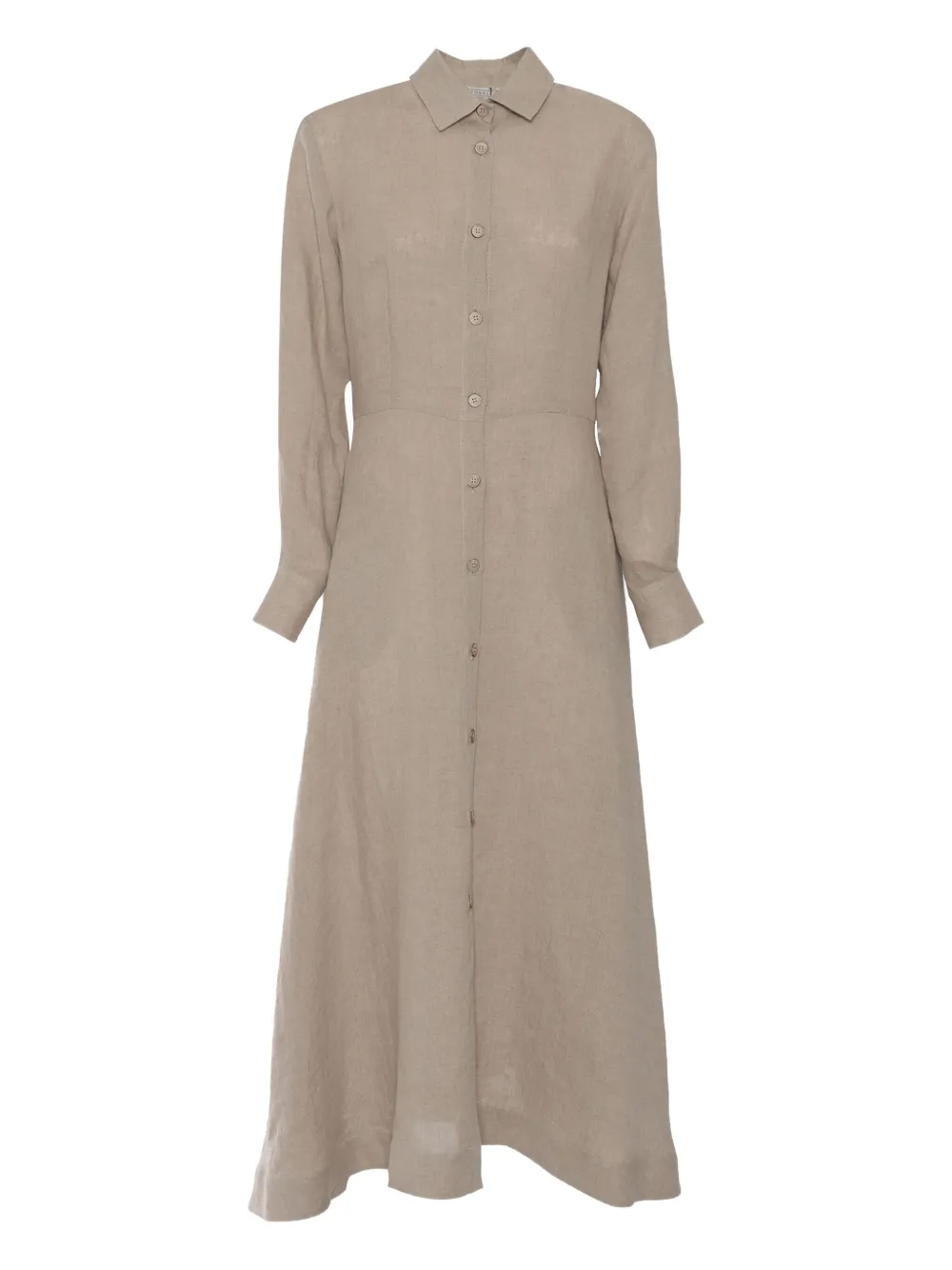 linen button-down dress