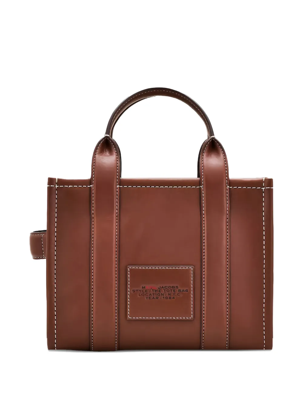 Marc Jacobs X A.p.c Small Leather Tote Bag In Brown