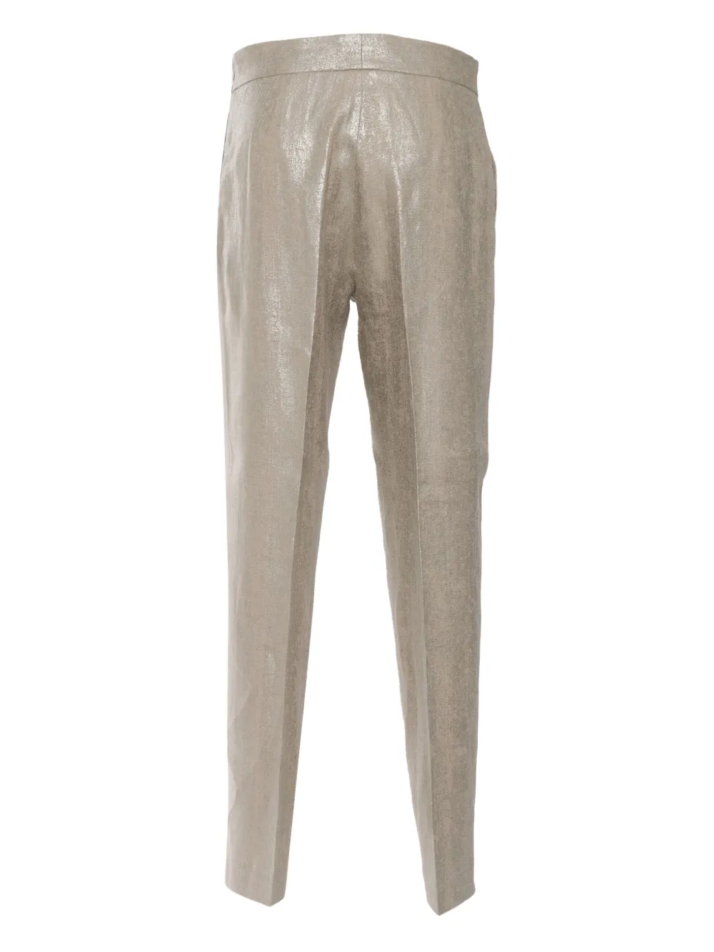 Antonelli Metallic linnen broek - Goud