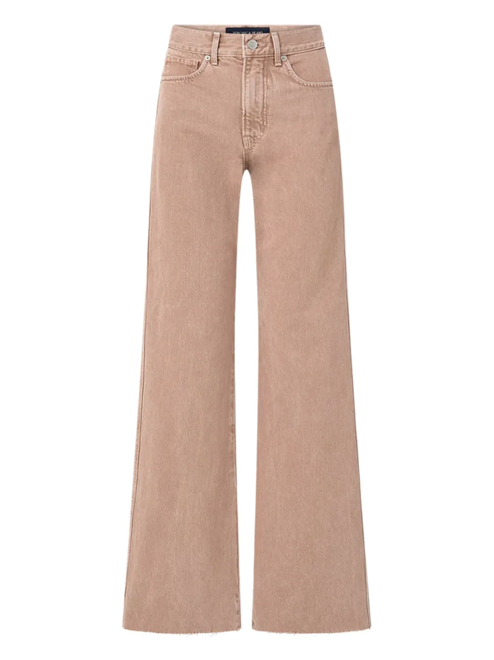Veronica Beard frayed wide-leg jeans - Marrone