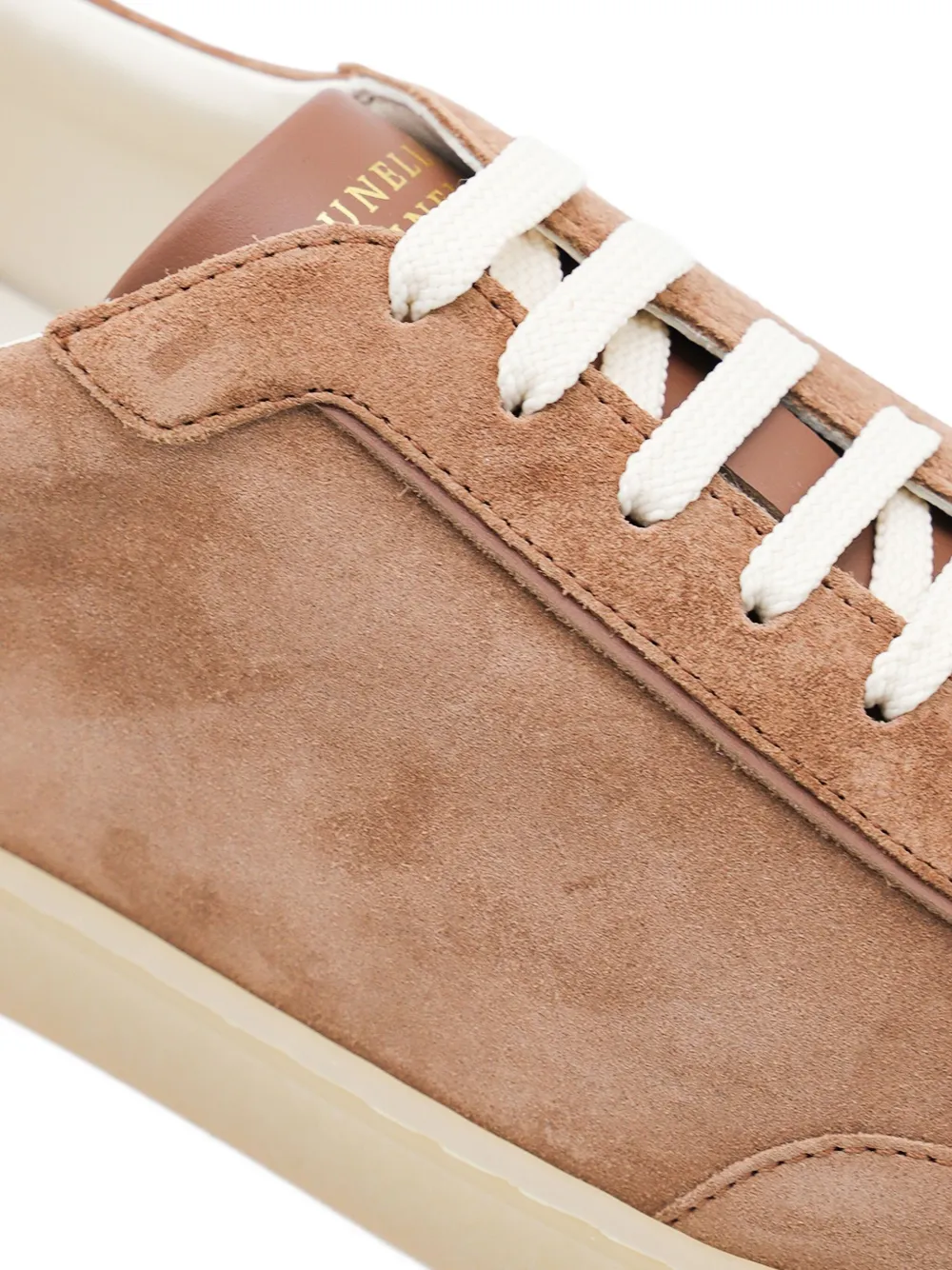Brunello Cucinelli Round Toe Low-top Casual Shoes In Brown