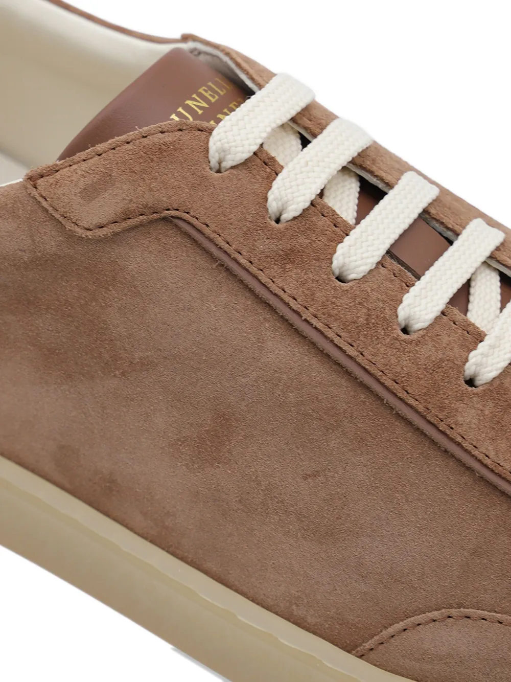 Brunello Cucinelli Round Toe Low-top Casual Shoes In Brown