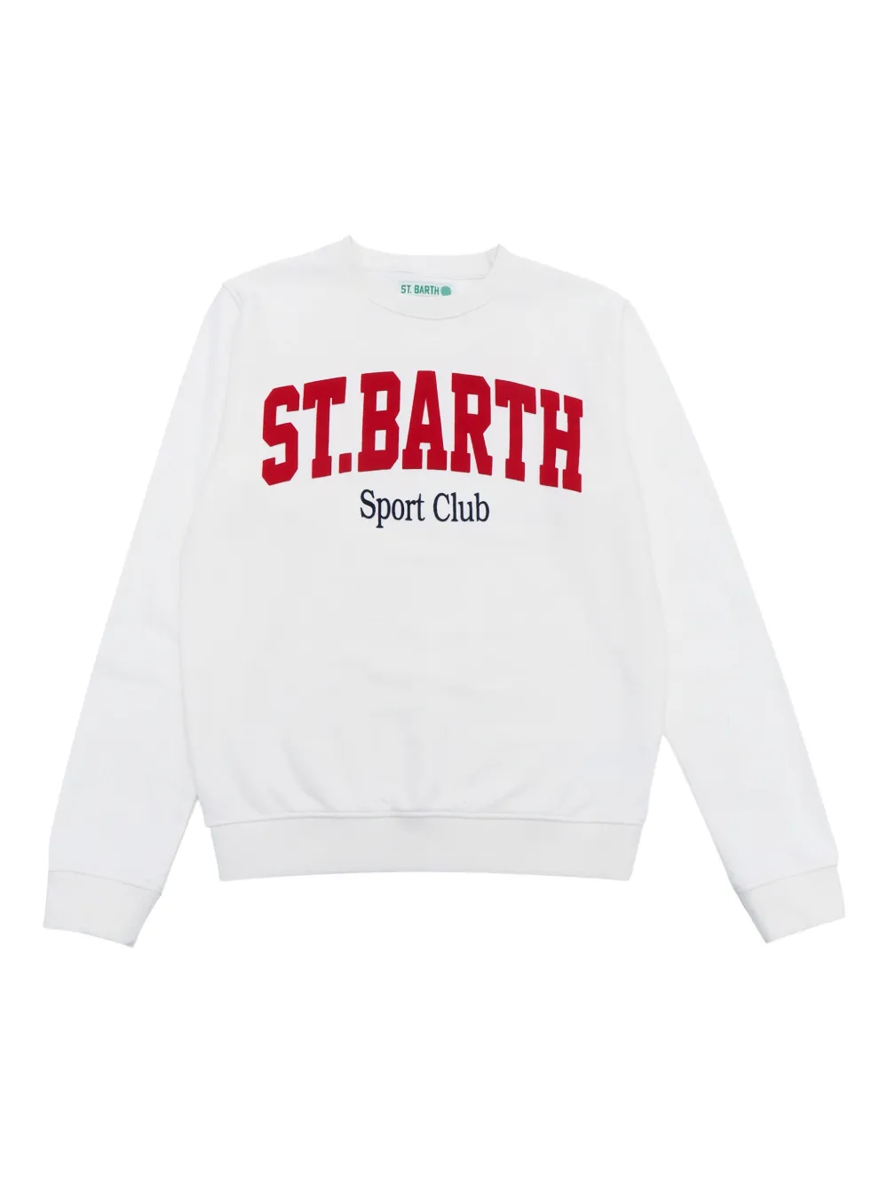 Mc2 Saint Barth Round-neck Sweatshirt In White