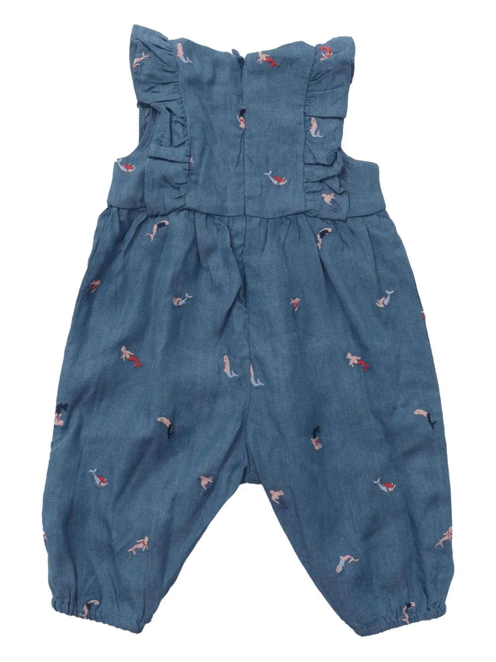 Tartine Et Chocolat Romper met ruches en zeemeerminprint - Blauw