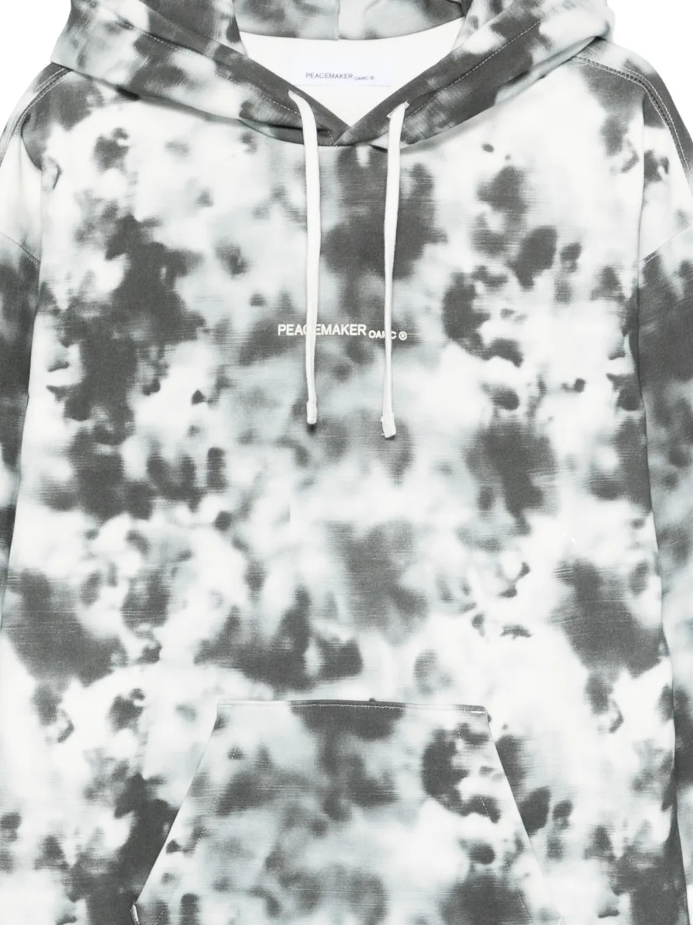 OAMC Hoodie met tie-dye print Zwart