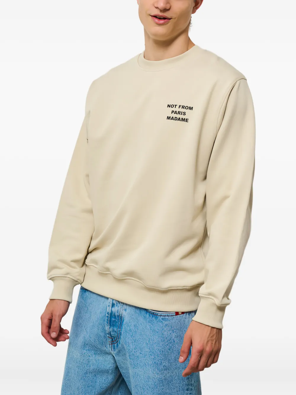 Drôle De Monsieur Paris Madame sweatshirt Beige