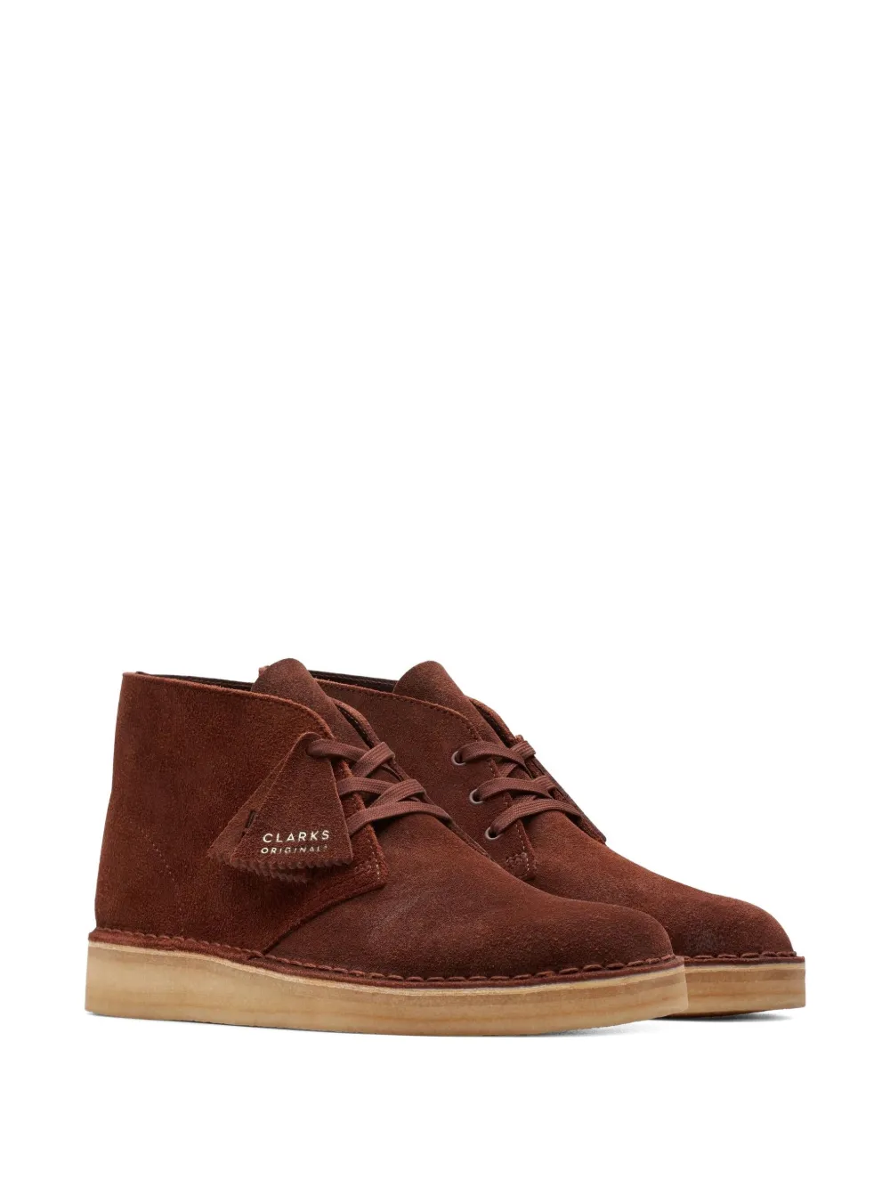 Clarks Originals Desert Coal "British Tan" desert boots Red