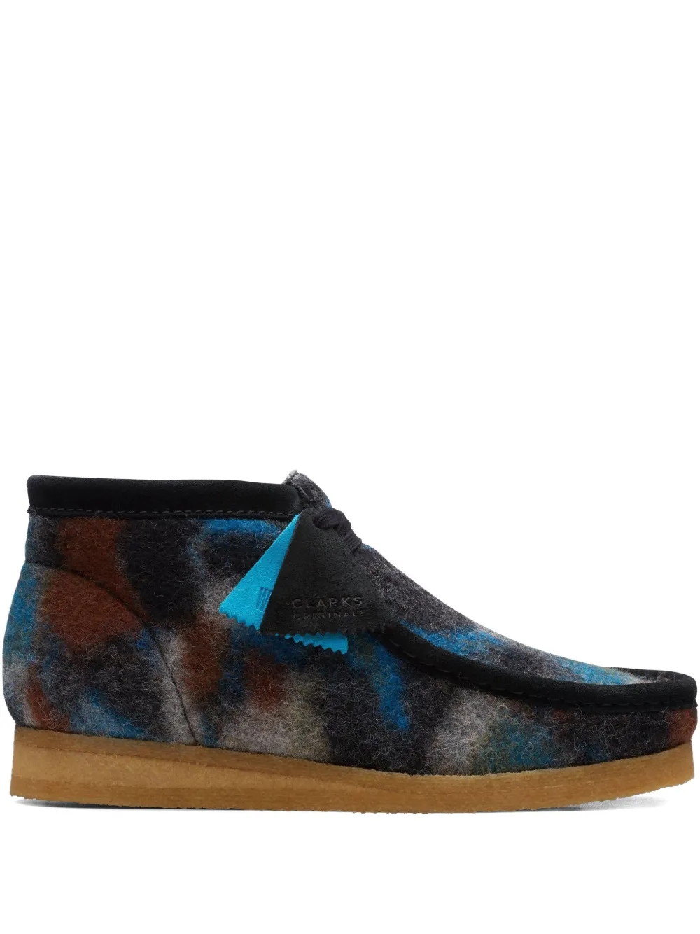 Clarks Originals patterned lace-up "Black" boots
