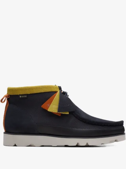 Clarks Originals Wallabee 2.0 "Black/Yellow" desert boots