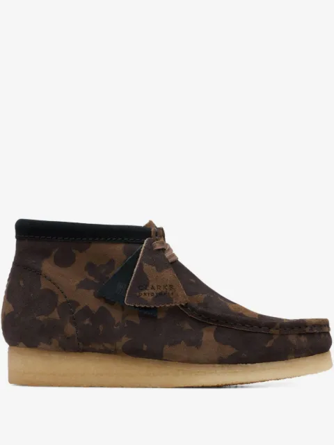 Clarks Originals Wallabee "Black/Khaki" boots
