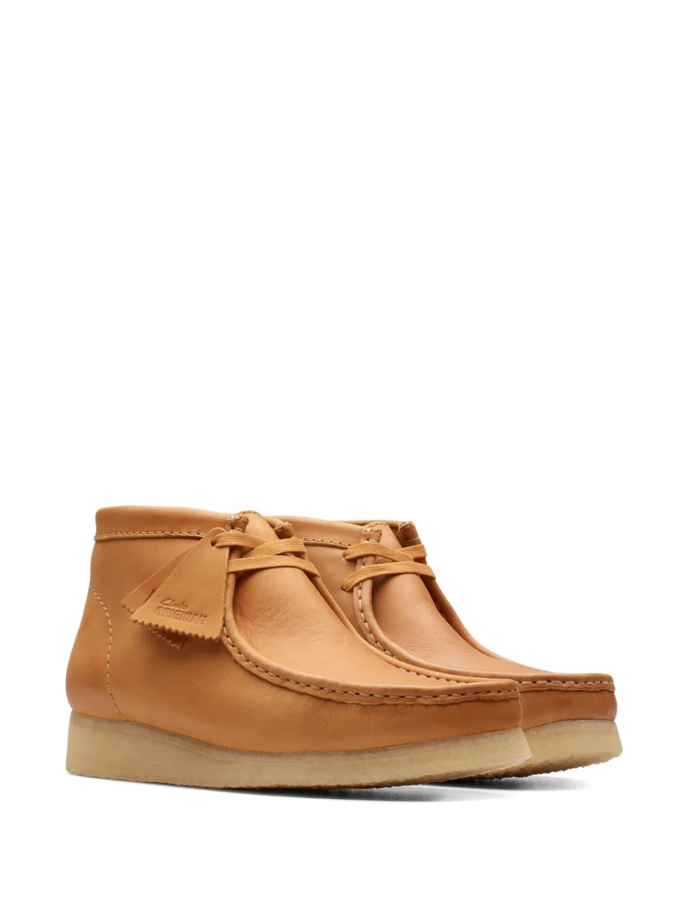 Clarks Originals Wallabee leren veterlaarzen Bruin