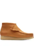 Clarks Originals Wallabee leather lace-up boots - Brown