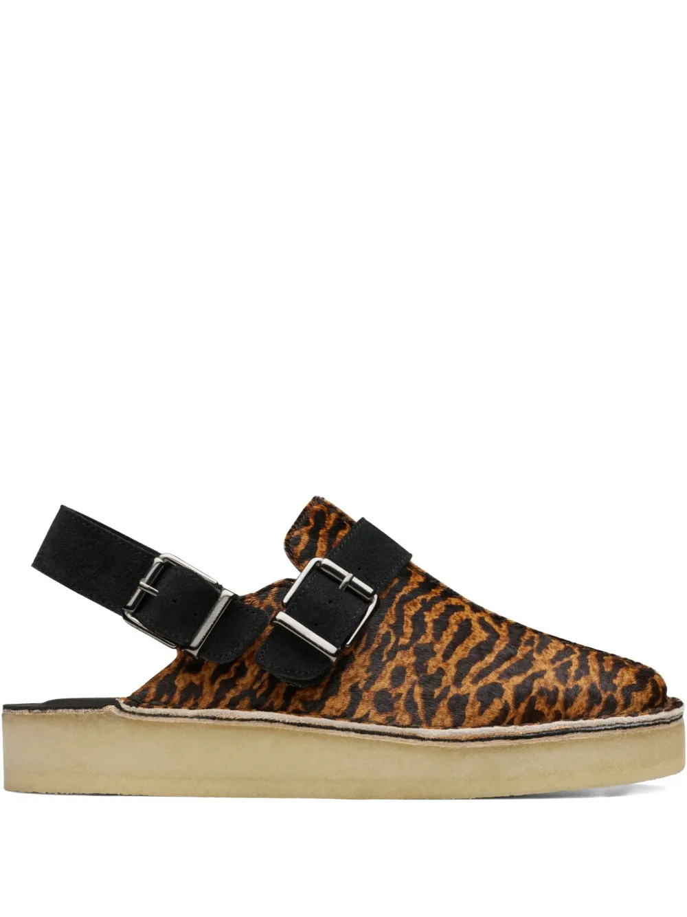 Clarks Originals Trek "Tortoiseshell" mules Brown