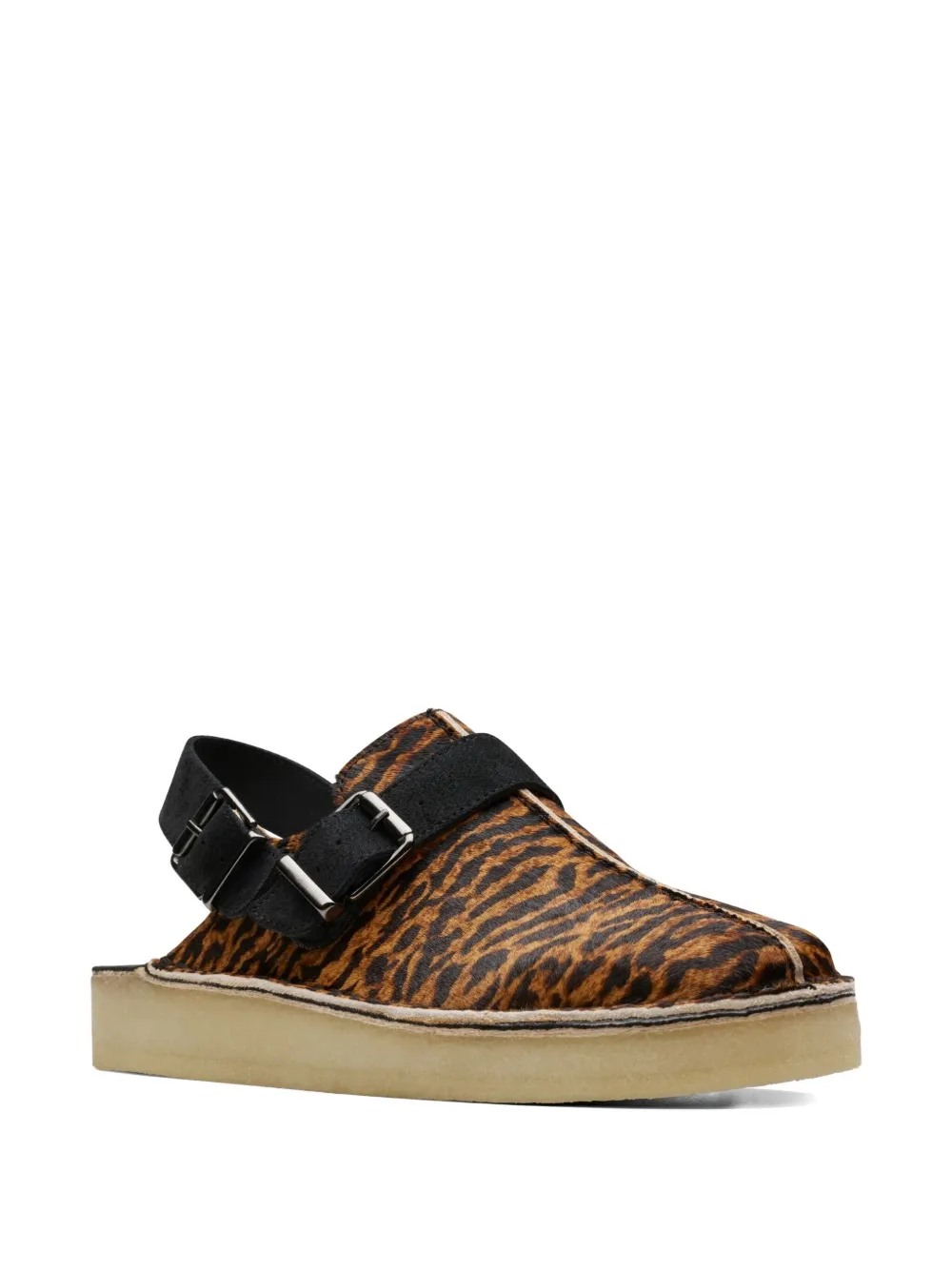 Clarks Originals Trek "Tortoiseshell" mules Brown