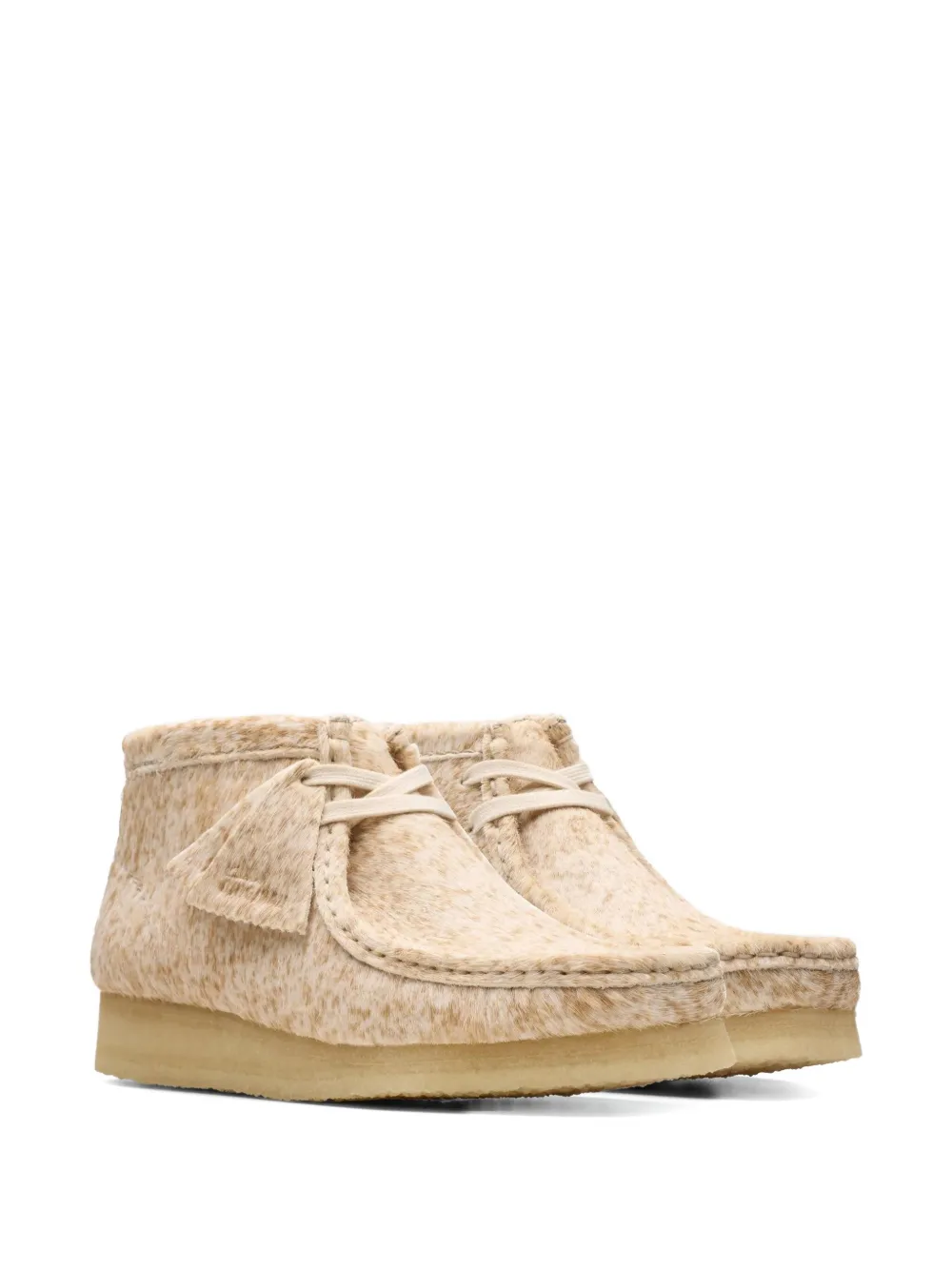 Clarks Originals Wallabee "Speckled Hair On" derby shoes Neutrals