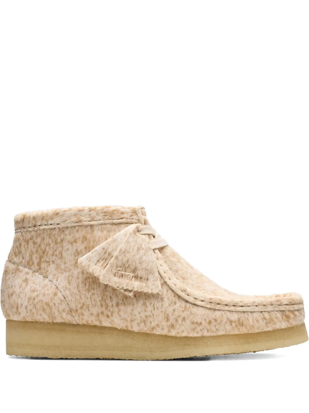 Clarks Originals Wallabee "Speckled Hair On" derby shoes Neutrals