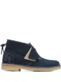 Clarks Originals suede-stitched desert boots - Blue