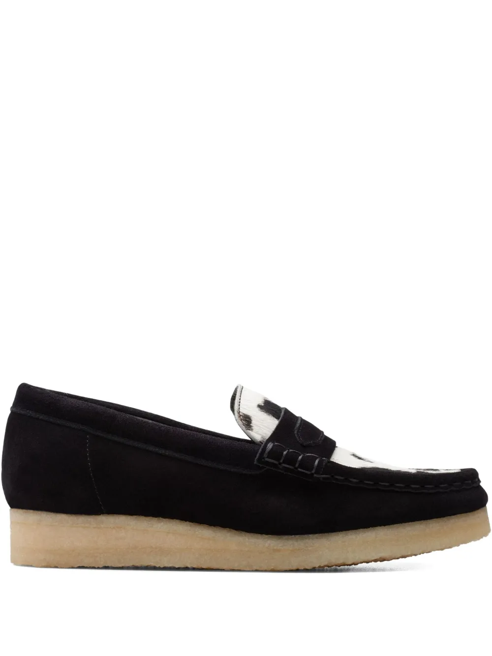 Clarks Originals Wallabee "Cow Print Hairon" loafers Black
