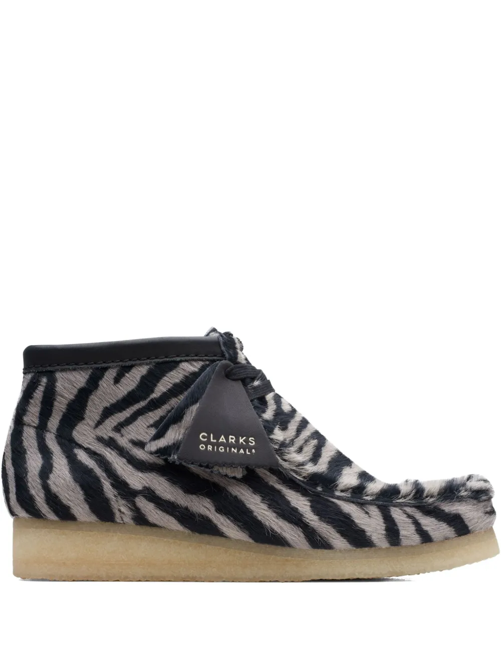 Clarks Originals Wallabee "Zebra Print" boots Black