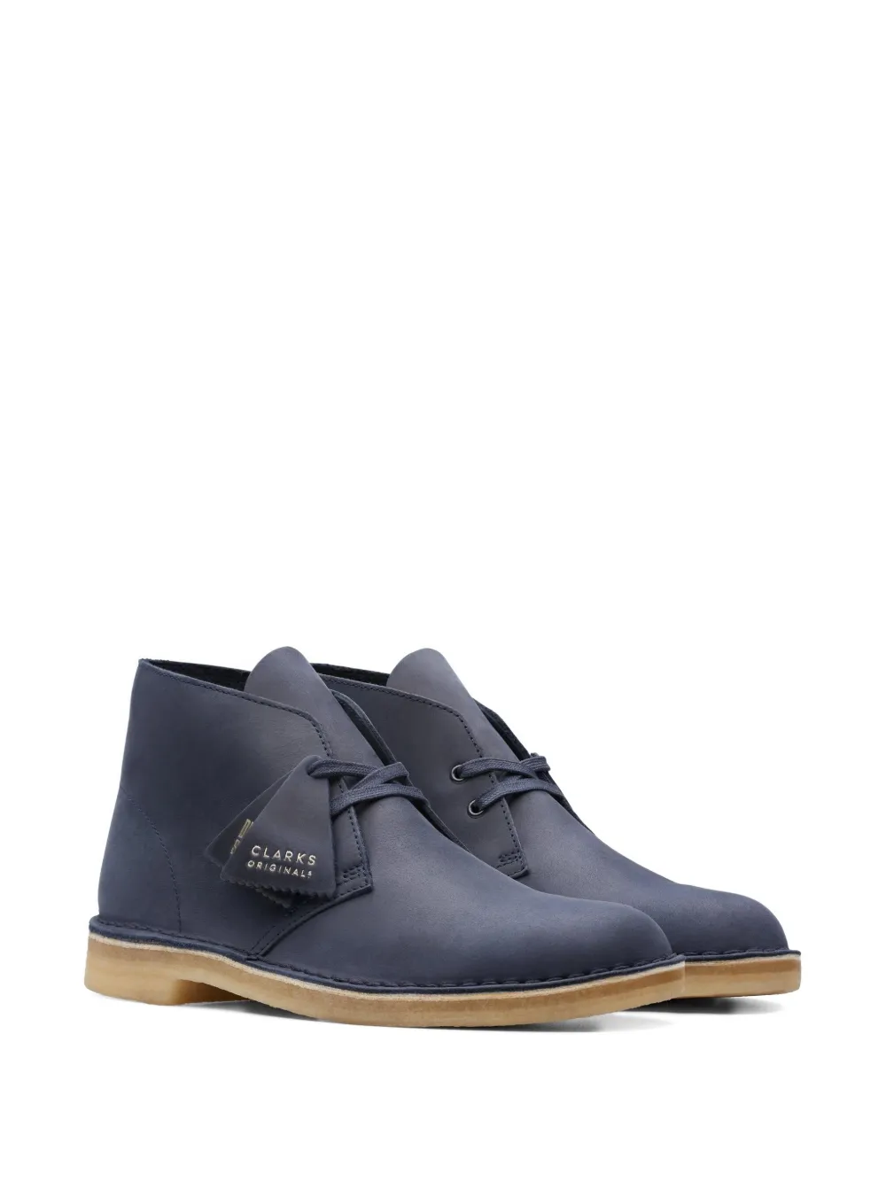 Clarks Originals Leather "Navy" desert boots Blue
