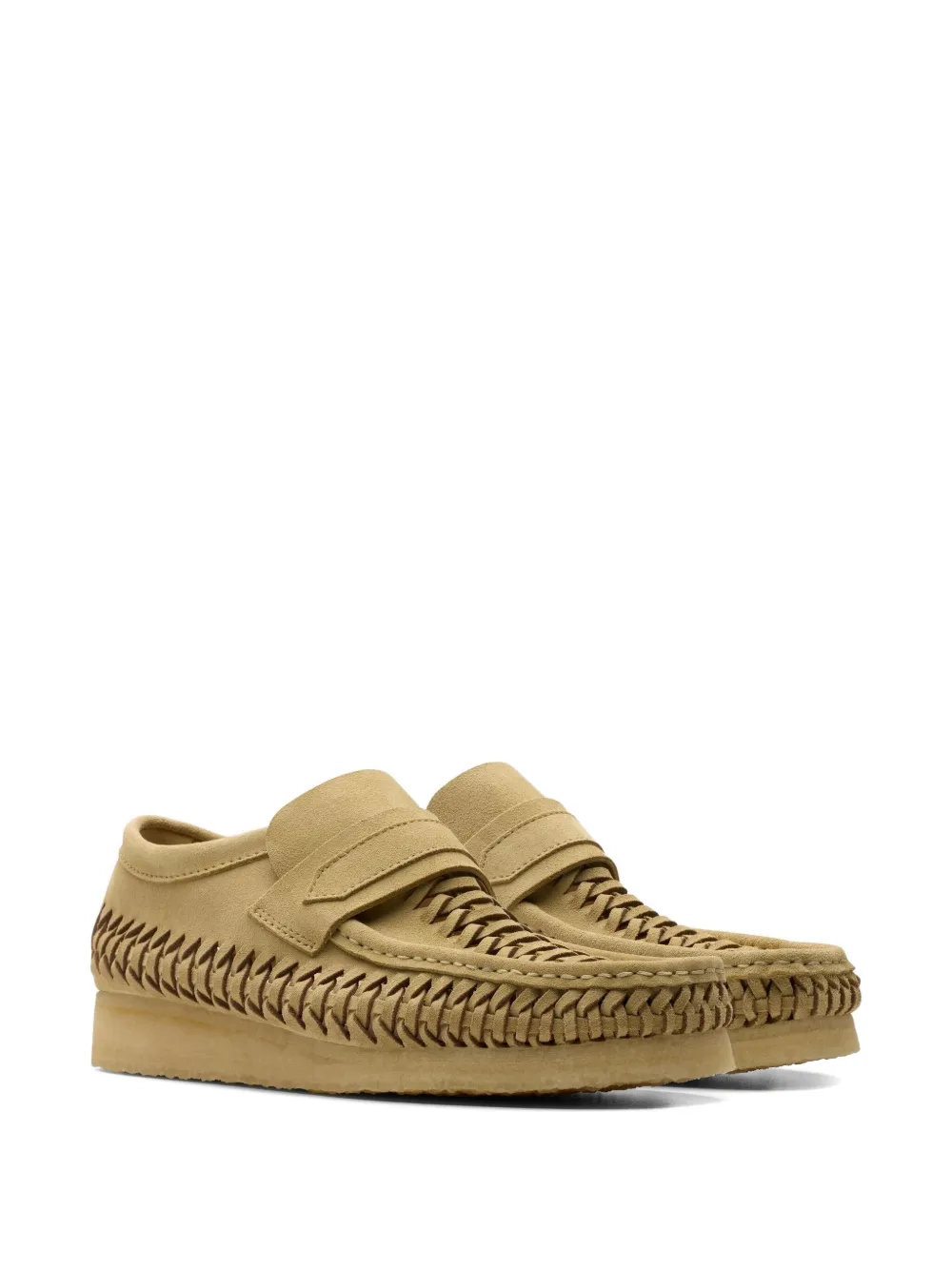 Clarks Originals woven "Maple Suede" loafers Neutrals