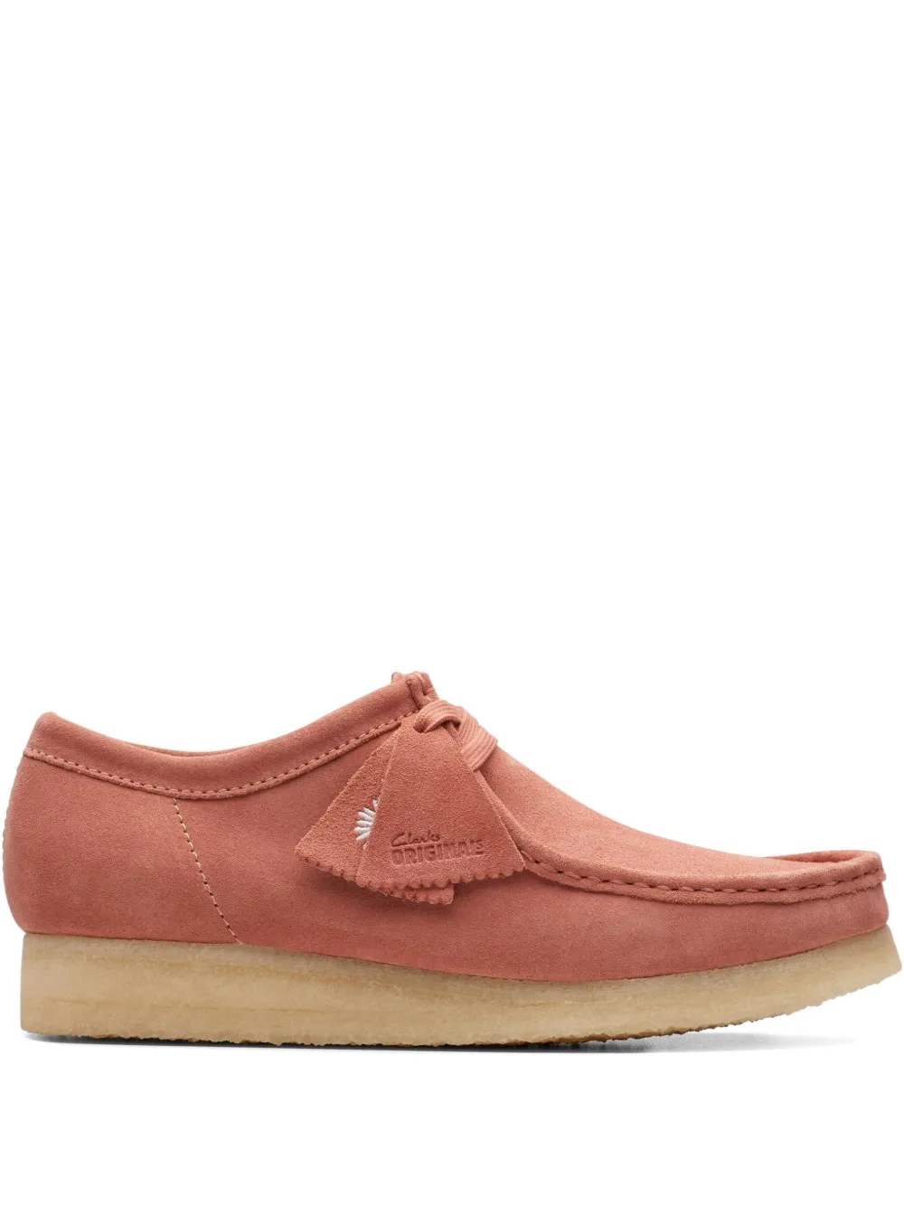 Clarks Originals Wallabee suede lace-up shoes Orange
