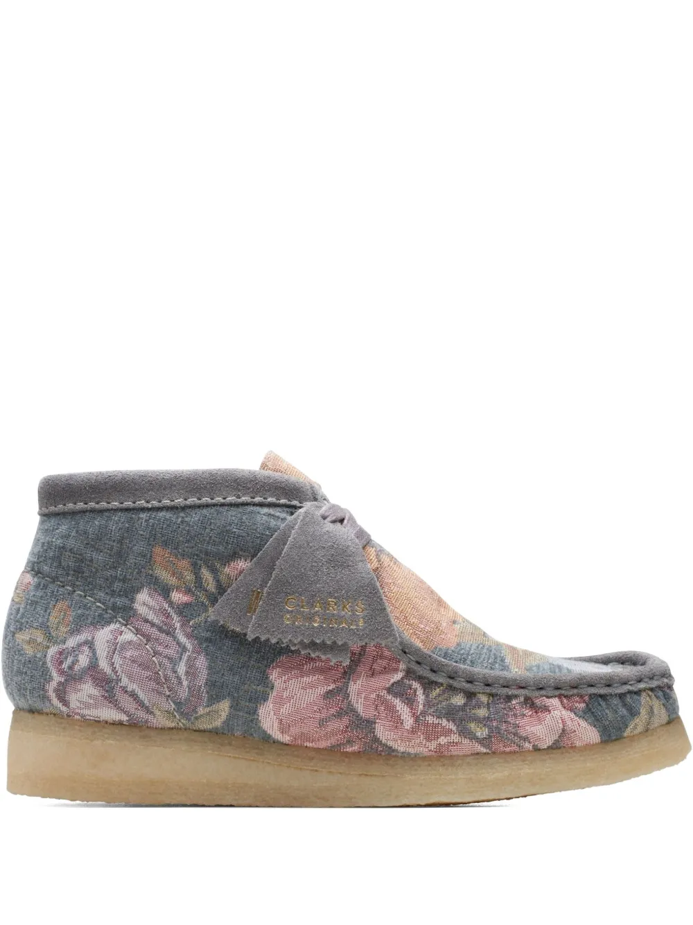 Clarks Originals Wallabee "Blue Floral" boots