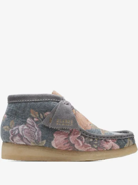 Clarks Originals Wallabee "Blue Floral" boots